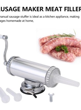 2 Pounds Capacity Horizontal Sausage Stuffer Machine Stainle