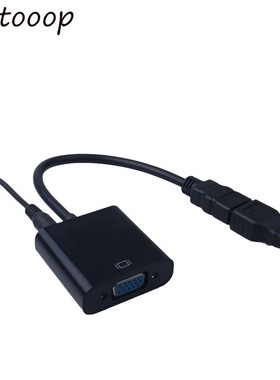 Elistooop HDMI to VGA Adaptor Micro HDMI Mini HDMI Male Ada