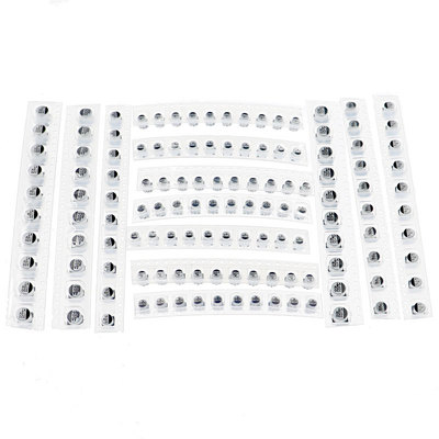 130pcs/lot 13values Each 10pcs 1uF-220uF SMD Aluminum Electr