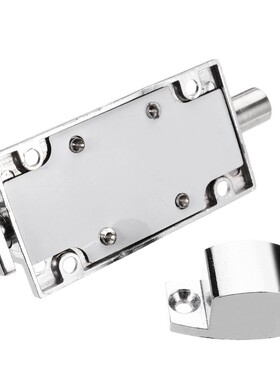 1pc Door Bolt Bedroom Home Polished Chrome Zinc Alloy Automa