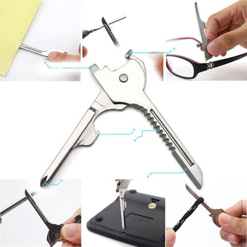 Swiss Tech multifunctional Utili tool 6 in 1 pocket keychain
