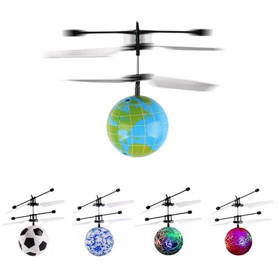 Funny Glowing LED Flying Ball Toy Lighting Obstacle Sensor