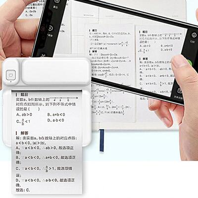 Pocket Printer Inkless Thermal Printing ABS Small Photo Prin