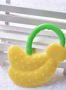 Toddlers Infants Baby Teething Toys Soft Silicone Fruit Cad