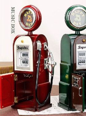 Retro Simulation Tanker Model Music Box Home Decoration
