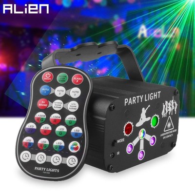 RGB UV LED Party DJ Disco 60 Patterns Laser Light Projector