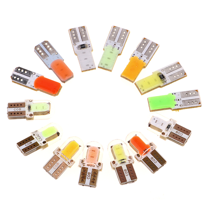 10pcs 24V Canbus T10 W5W 194 168 COB Led Bulb White Signal L