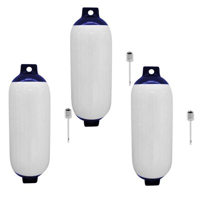 3pcs Marine Boat Fender Premium PVC Bumper Mudguard Dock Shi