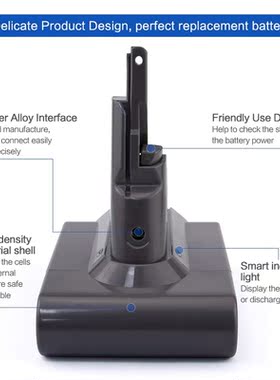 Sparkole 21.6V 3000mAh Li ion battery for  V7 replacem