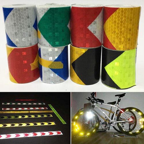 1PC Safety Mark Reflective tape stickers car-styling Self Ad