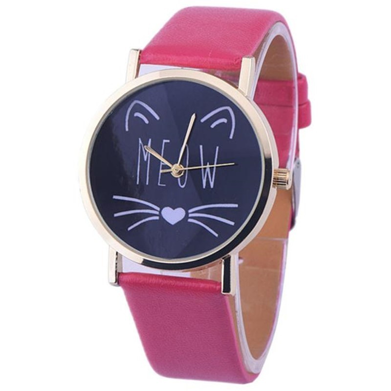 Fashion Women Watches  Pattern Design Leather Watch Anal