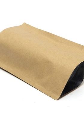 Promotion 13x18.5cm Stand up Kraft Paper Food Gift Ziplock B