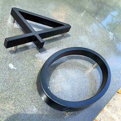 Black Floating House Numbers Doorplate Letters Metal Address