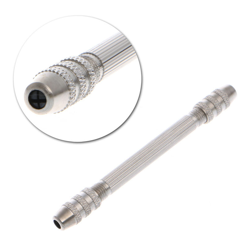 Steel Double Spiral End Pin Vise Tong For Jewelry Craft Hobb