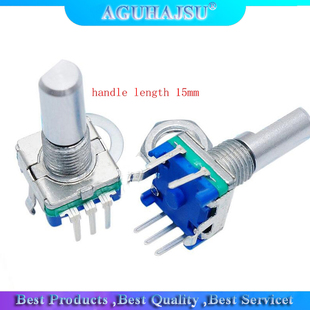 2PCS Half axis rotary encoder, handle length 15mm code switc