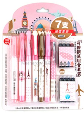 Business Erasable Fountain Pen Refills with Ink Sac for Kids