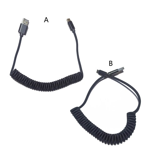 Type C Micro Coiled Cable Wire Mechanical Keyboard GH60 USB