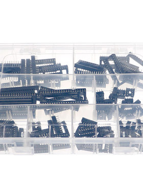100Pcs 2.54mm Pitch DIP IC Sockets Solder Type Adaptor Assor
