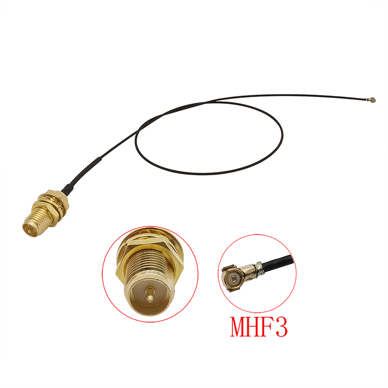 IPX UFL MHF3 to RP SMA Female RF Connector 0.81mm Pigtail Ca