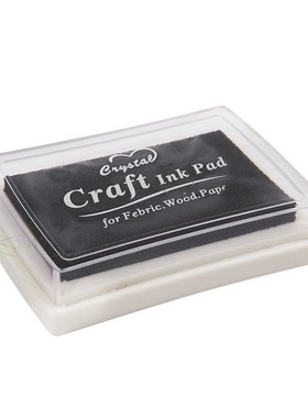 Black Ink Pad Inkpad Rubber Stamp  Print Craft Non-Toxic Bab