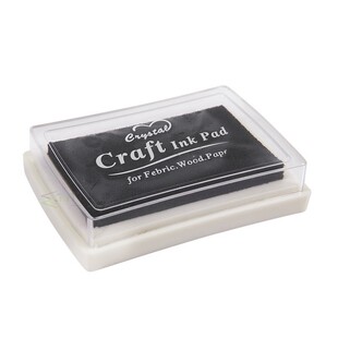 Black Ink Pad Inkpad Rubber Stamp  Print Craft Non-Toxic Bab