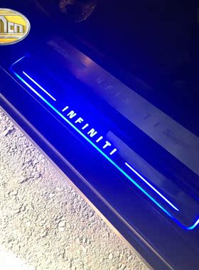 /Waterproof Acrylic Moving LED Welcome Pedal Car Scuff Plate