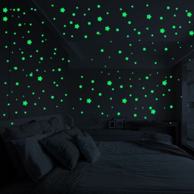 3D 127PCS Stars Glow In The Dark Wall ers Luminous Fluoresce