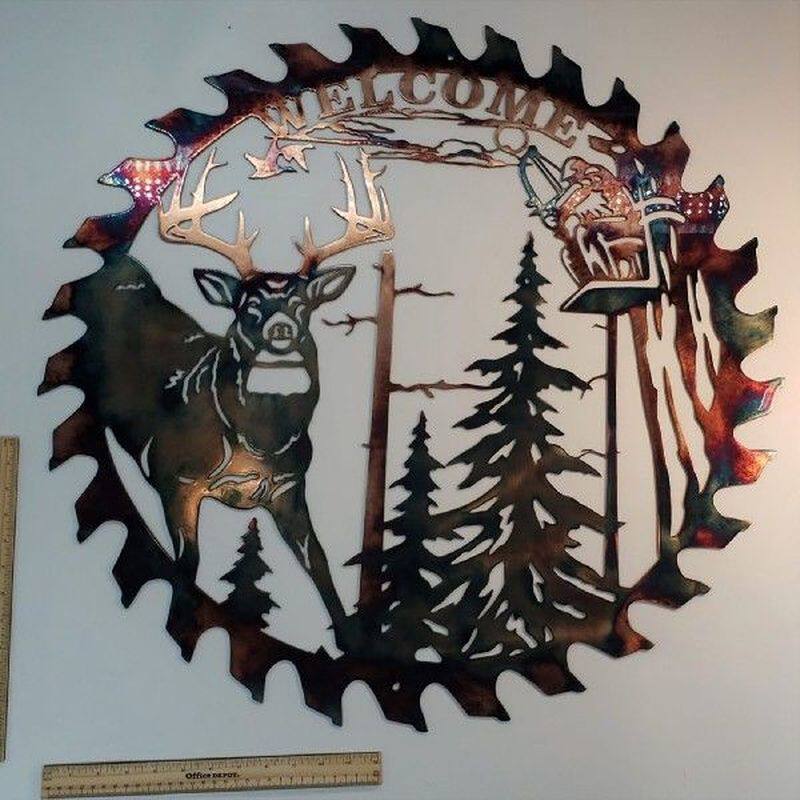 creative round tooth shape atmosphere retro wall decoration