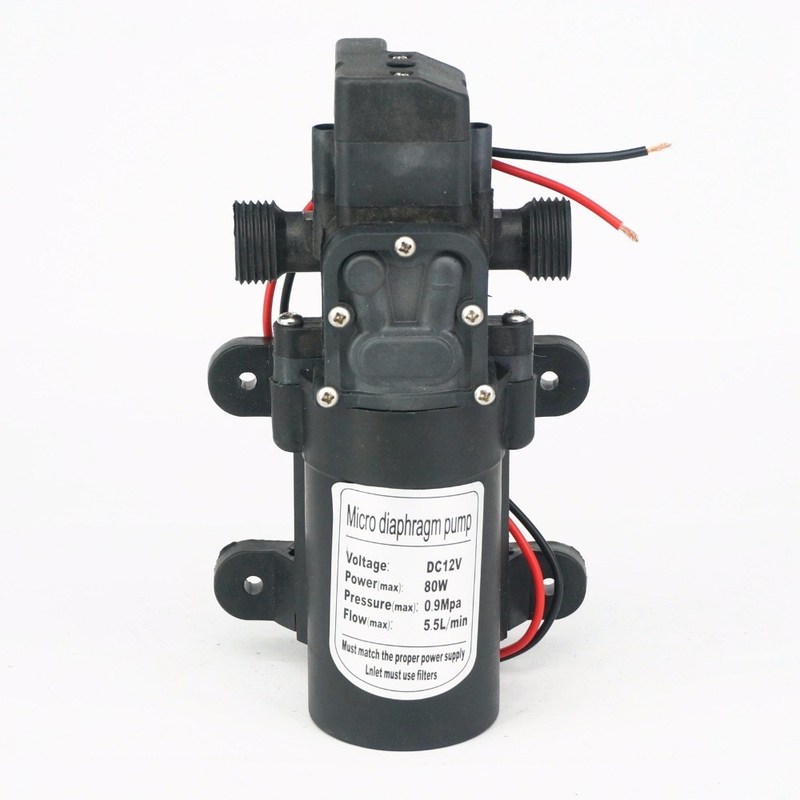 1/2'' BSP Male 12V DC 80W  5.5L/Min Diaphragm Water