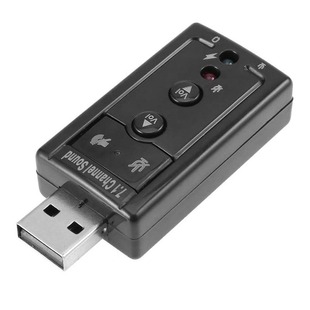 Lightweight 7.1 Virtual USB Sound Card External Audio Adapte