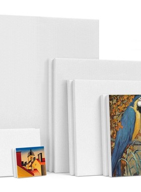 6Pcs Blank Art Boards Mini Stretched Artist Canvas Art Board