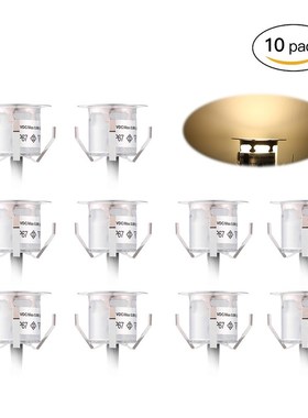 10PCS 32mm LED Deck Lights 6W 500LM Small Recessed In-ground