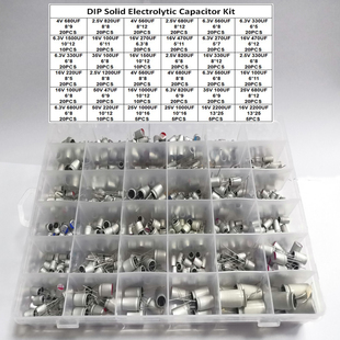 24values DIP Solid Electrolytic Capacitor 4V 6.3V 10V 16V 25
