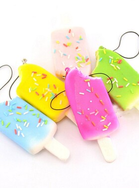 JETTING 1Pcs Squishy Bread Chocolate Sprinkles Phone Straps