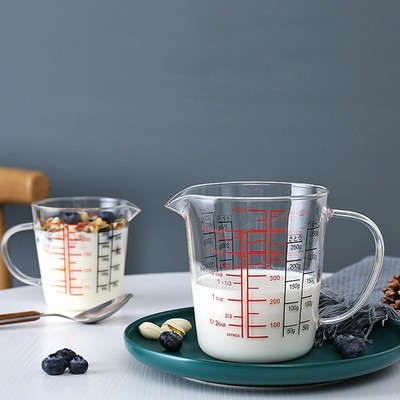 500Ml Glass Measuring Cup Milk Jug Heat Resistant Glass Cup