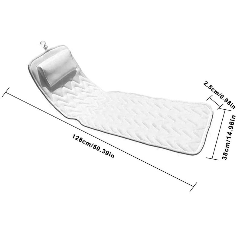 Bath Cushion Extra-Large Full Body Bath Tub Pillow Non-Slip