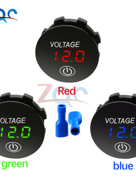 LED Voltmeter Digital Waterproof Motorboat Motorcycle Panel