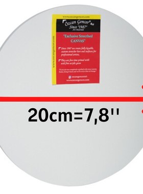 High Quality Art Supply,Circle Stretched Round Canvas ready