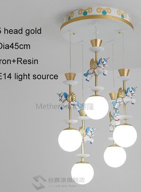Children's Room Pendent Light Girl Princess Bedroom Lamp