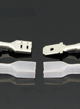 6.3mm 100 sets BRASS Crimp Terminal 100pcs Female Spade Conn