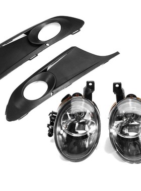 1Pair 12V Car Front Bumper Fog Lights Lamp Grilles Harness f