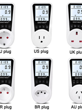 EU Plug Digital Voltage Wattmeter Power Meter Consumption Wa