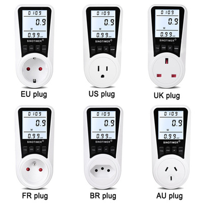 EU Plug Digital Voltage Wattmeter Power Meter Consumption Wa