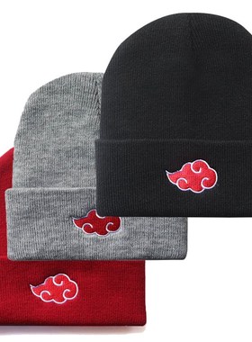 Akatsuki Cloud Beanies Boys Girls Casual Embroidery Knit Sof