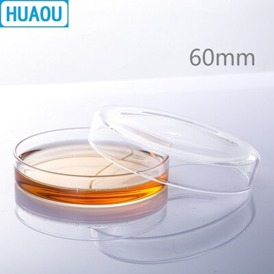 HAO 60mm Petri Bacterial Culture Dish Borosilicate 3.3 Glass