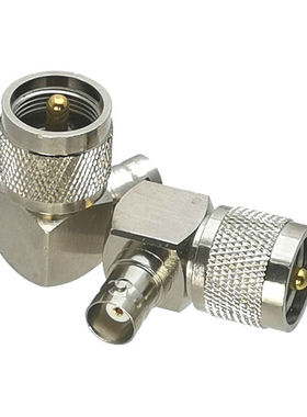 1Pcs BNC Female Jack to UHF PL259 Male Plug Right angle RF A