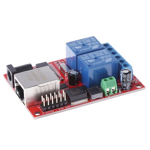 1PCS LAN Ethernet 2 Way Relay Board Delay Switch TCP/UDP Con
