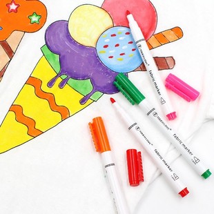 8 Pcs/Set Clothes Textile Marker Fabric Paint Pen DIY Craft
