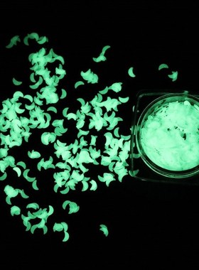 6Styles 1 Box Luminous Sequins Glow In the Dark Glitters Dec