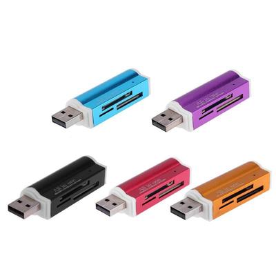 ALLOYSEED USB2.0 Memory Card Reader  4 Card Slots Aluminium
